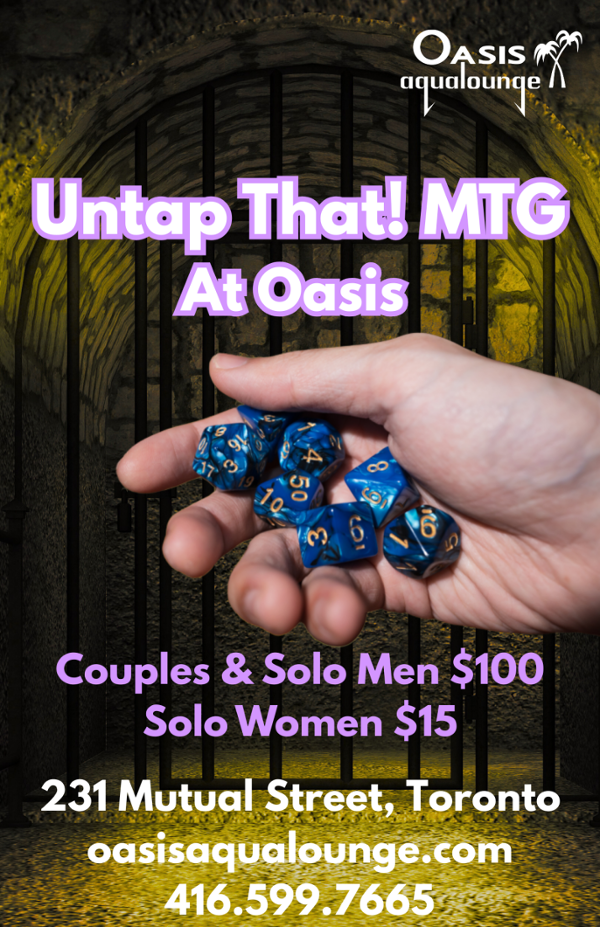 Untap That! MTG At Oasis event flyer
