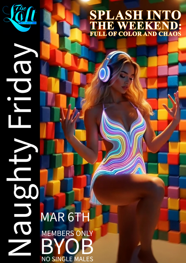 NAUGHTY FRIDAY event flyer