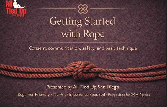Getting Started with Rope: Learn Shibari Safely, C event flyer