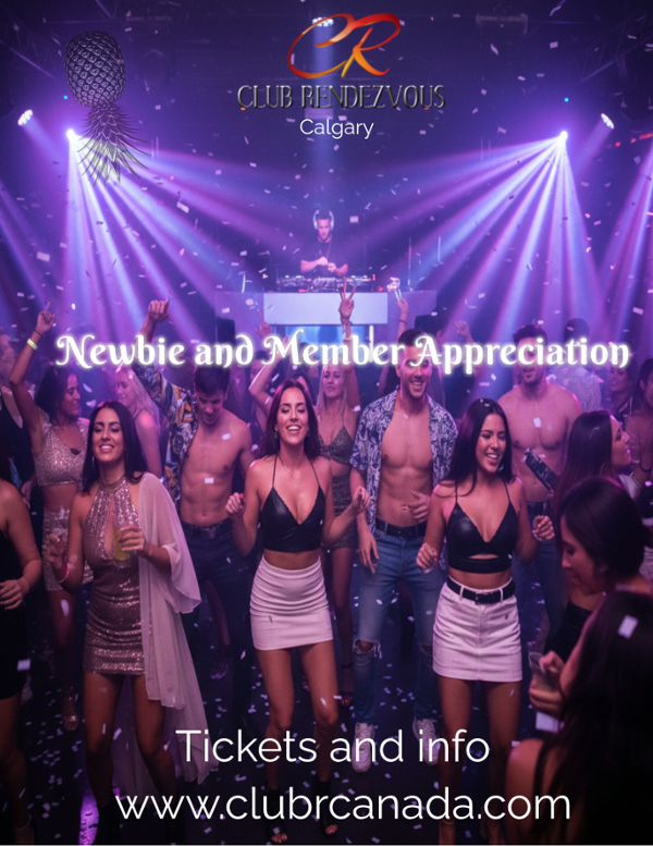Newbie and Member Appreciation Night ~ Calgary event flyer