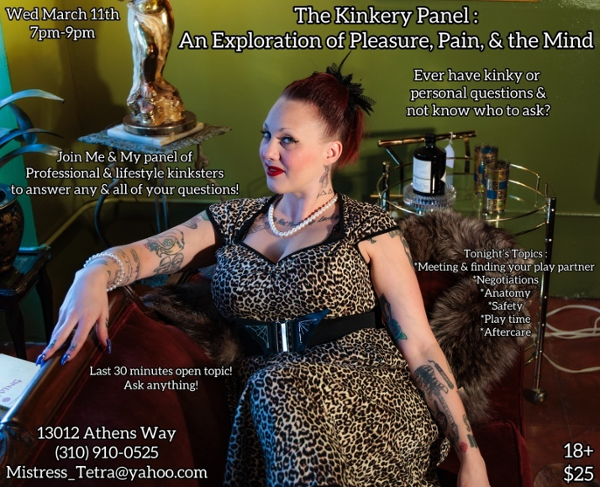 The Kinkery Panel event flyer
