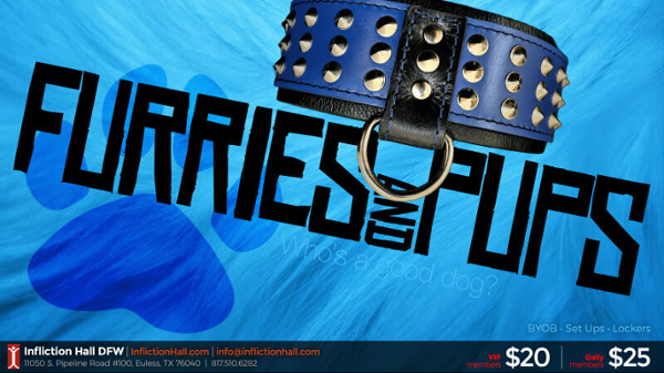 Furries & Pups event flyer