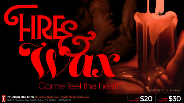 FIRE & WAX event flyer