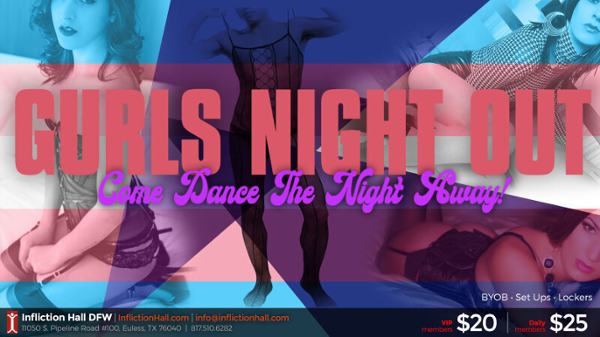 GURLS NIGHT OUT event flyer