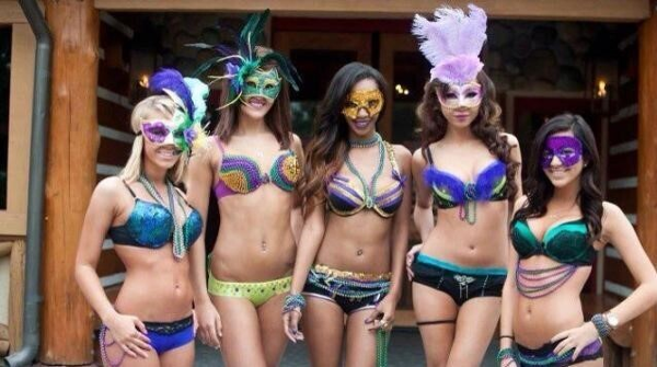 Mardi Gras Hotel Takeover event flyer