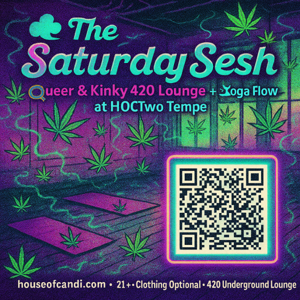 Saturday Afternoon Lounge Tempe HoCTwo event flyer