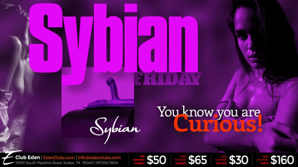 DFW Sybian Friday event flyer