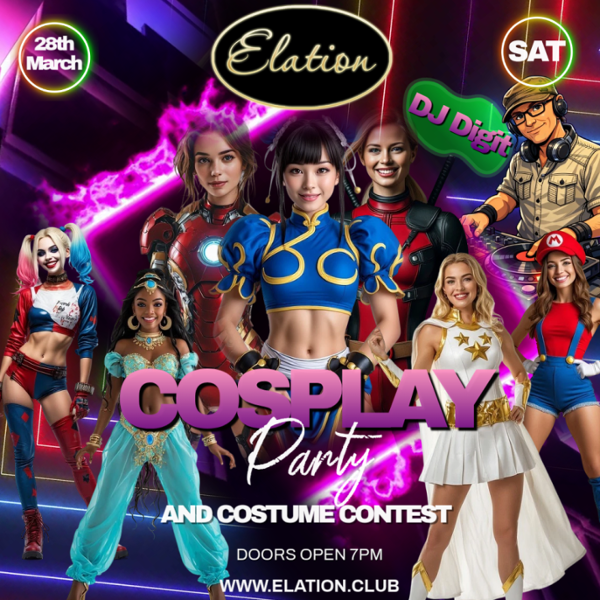Cosplay Night event flyer