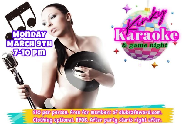 Kinky Karaoke event flyer