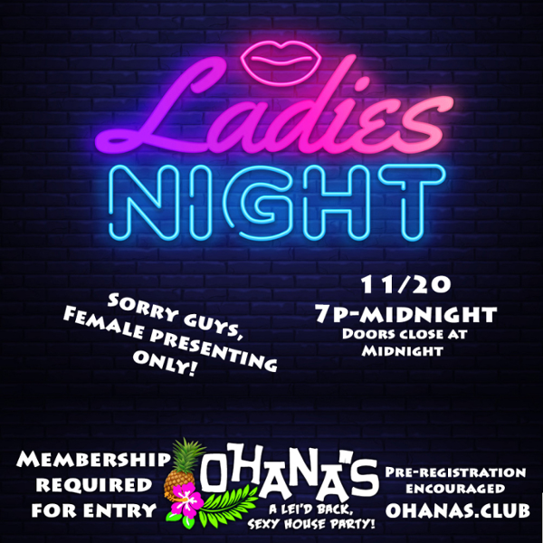 Ladies night event flyer