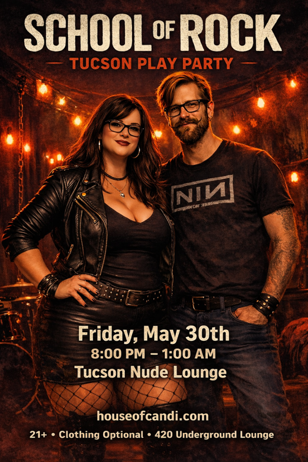 Tucson School of Rock Play Party event flyer