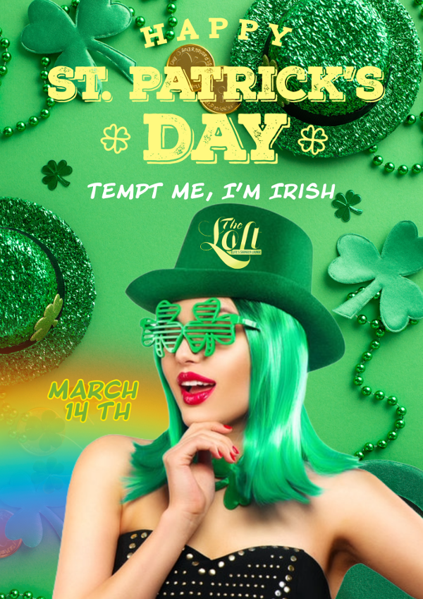 St. Patrick's Day event flyer
