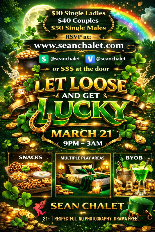 Let Loose and Get Lucky event flyer