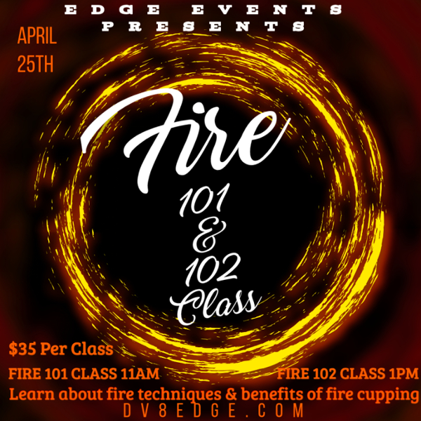 Fire 101 & 102 Class event flyer