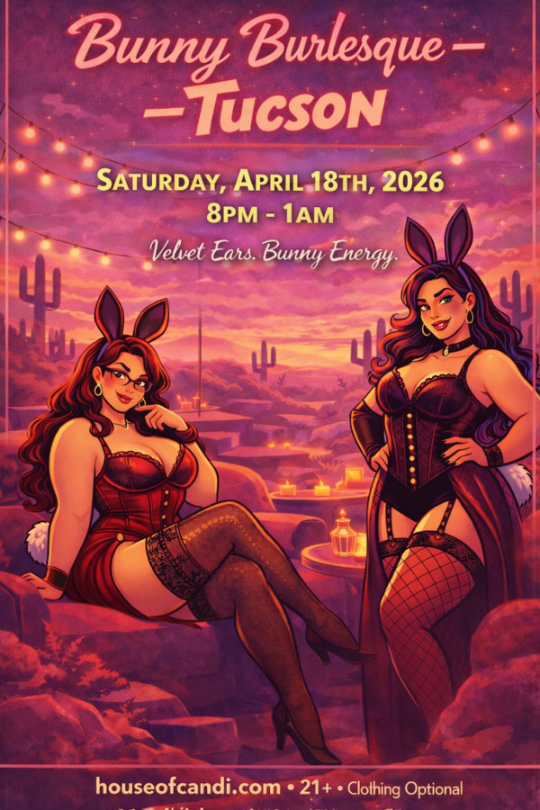 Tucson Bunny Burlesque Play Party event flyer
