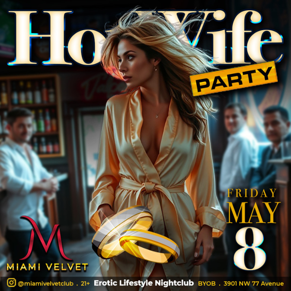 HOT WIFE PARTY event flyer