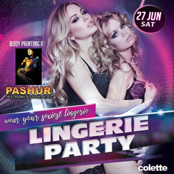 colette Houston Lingerie Party event flyer