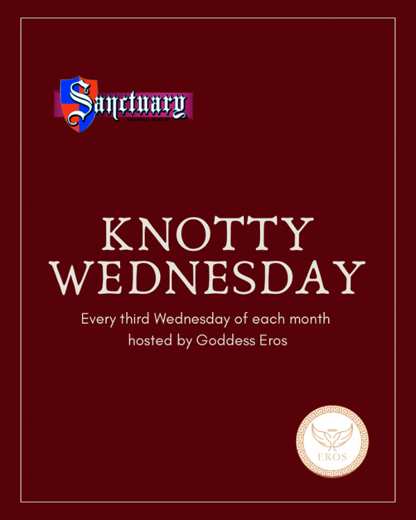Knotty Wednesday with Goddess Eros event flyer