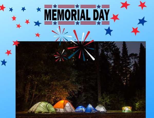 Memorial Camp Out Weekend event flyer