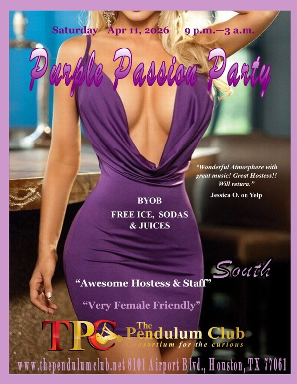6 PURPLE PASSION SOUTH event flyer