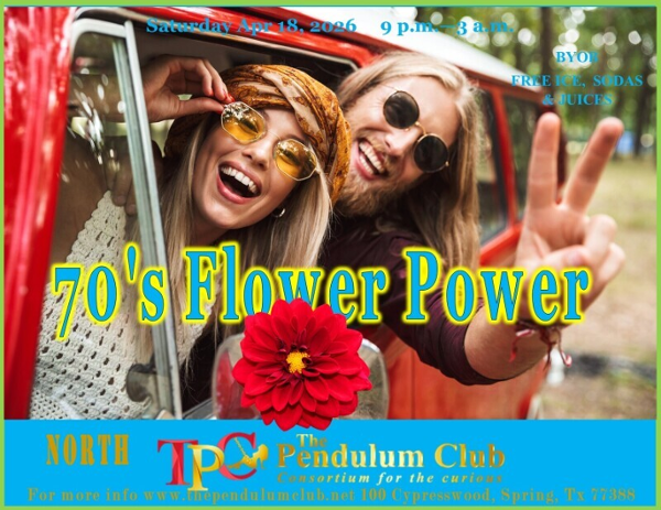 8 70'S FLOWER POWER NORTH event flyer
