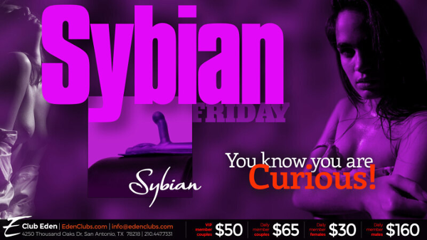 SATX Sybian Friday event flyer