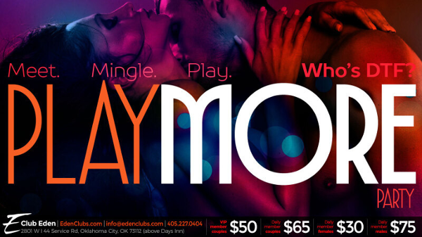 OKC Play More Party event flyer
