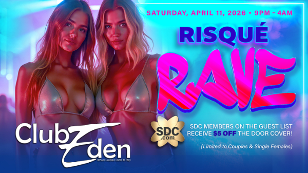 DFW The Risque Rave event flyer