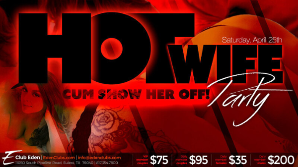 DFW Hot Wife event flyer