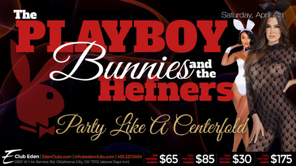 OKC The Playboy Bunnies & The Hefner's event flyer