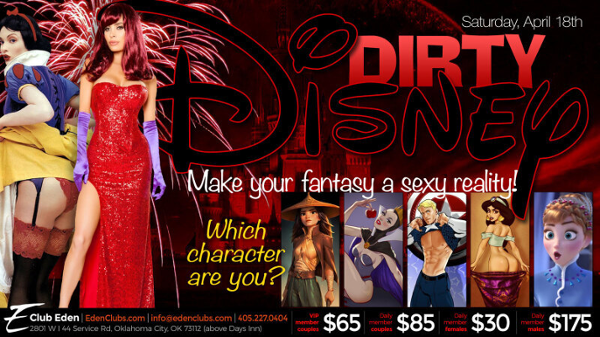 OKC Dirty Disney event flyer