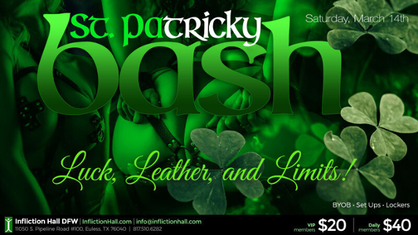 St Patricks Bash event flyer