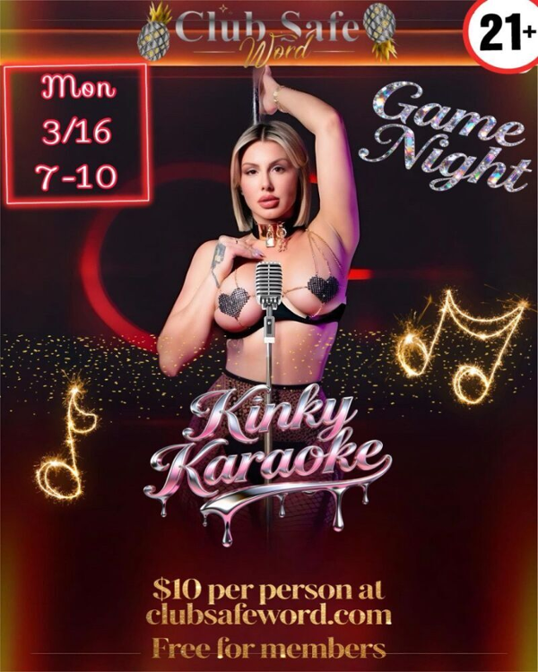 Kinky Karaoke event flyer