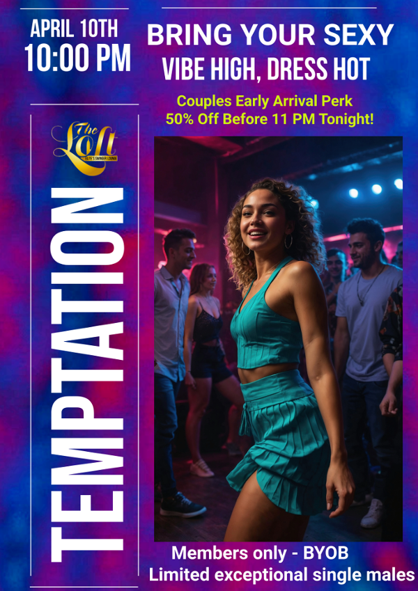 TEMPTATION event flyer