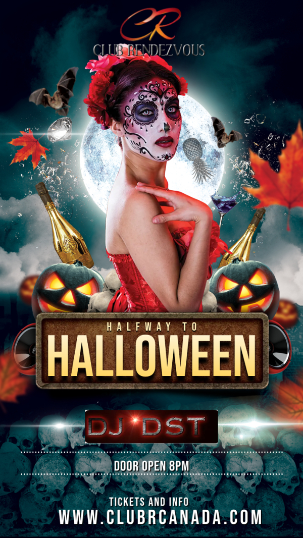 HALF WAY TO HALLOWEEN ~ Calgary event flyer