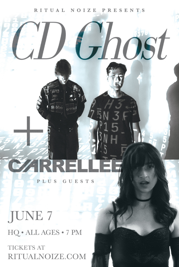 CD Ghost + Carrellee event flyer