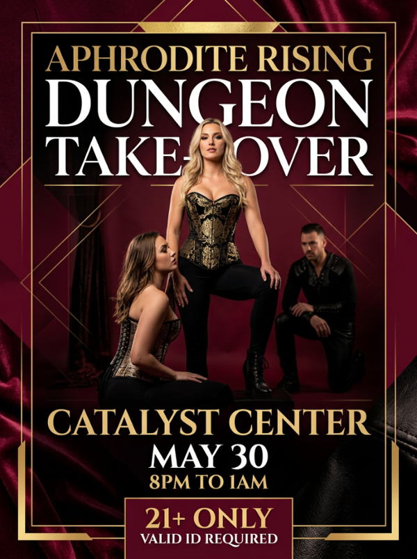 FemDom Dungeon Takeover! event flyer