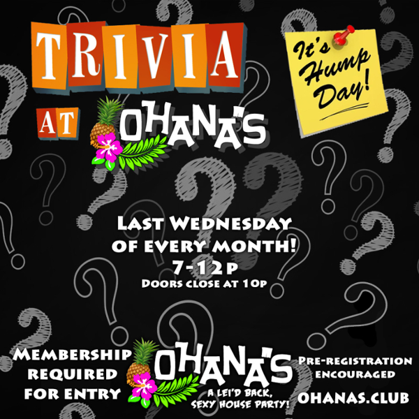 Hump Day Trivia event flyer