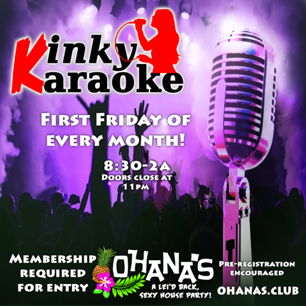 Kinky Karaoke event flyer