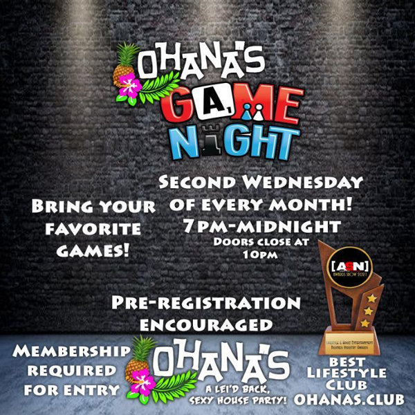 Game Night event flyer