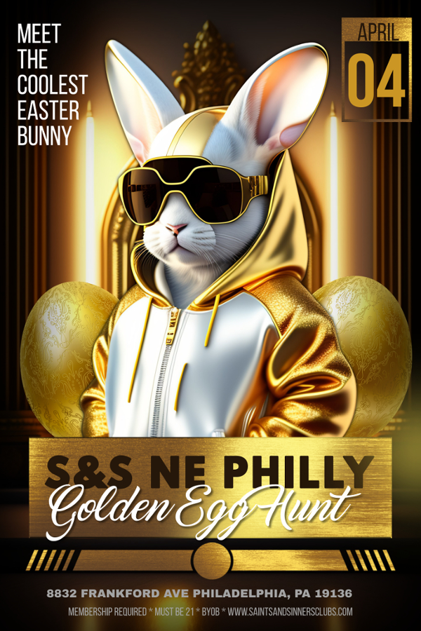 S&S NE Philly's Golden Egg Hunt event flyer