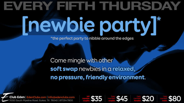 DFW NEWBIE THURSDAY event flyer