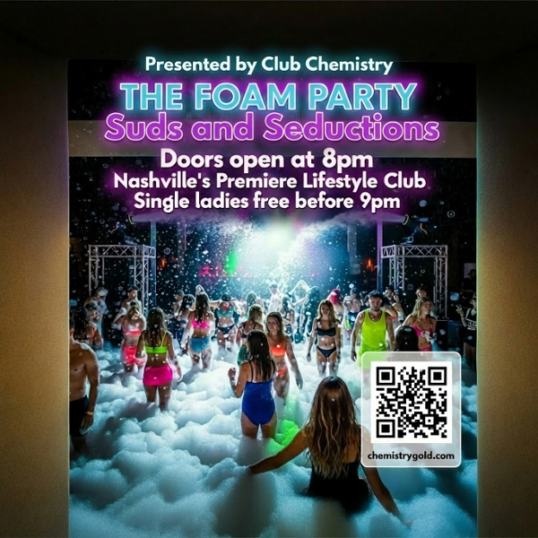 Foam & Fantasy event flyer