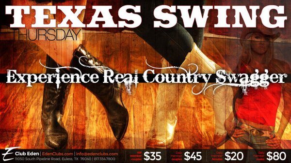 DFW Texas Swing event flyer