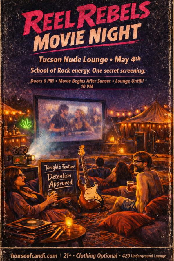 TUCSON REEL REBELS MOVIE NIGHT event flyer