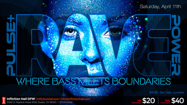 Pulse Power Rave event flyer