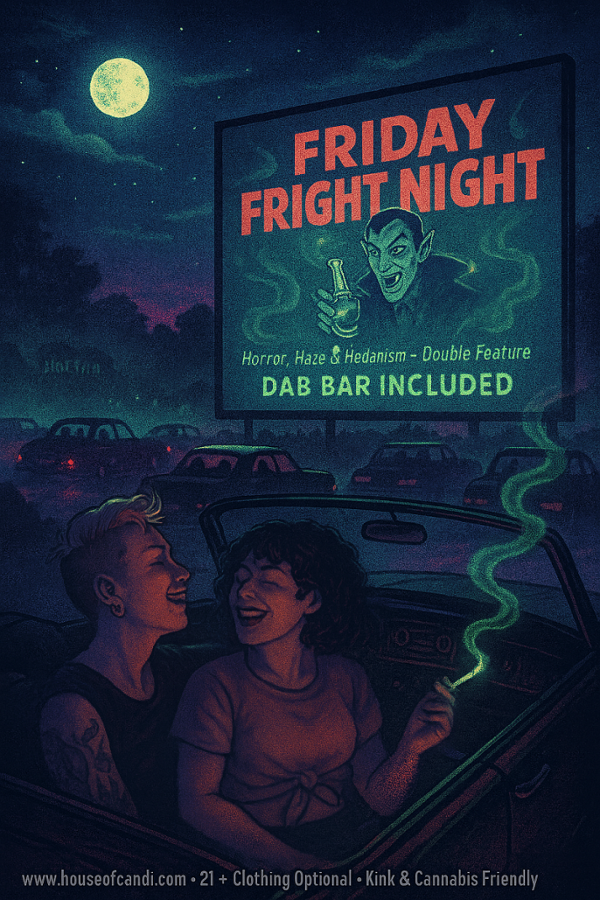 Friday Fright Night Double Feature Movie Night Tempe event flyer
