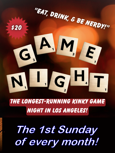Game Night at Sanctuary LAX event flyer