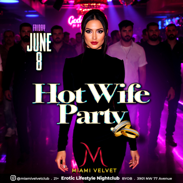 HOT WIFE PARTY event flyer