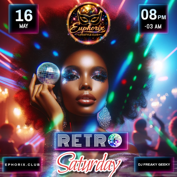 Retro Party event flyer